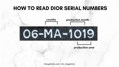 dior serial number meaning|Dior authenticity code check.